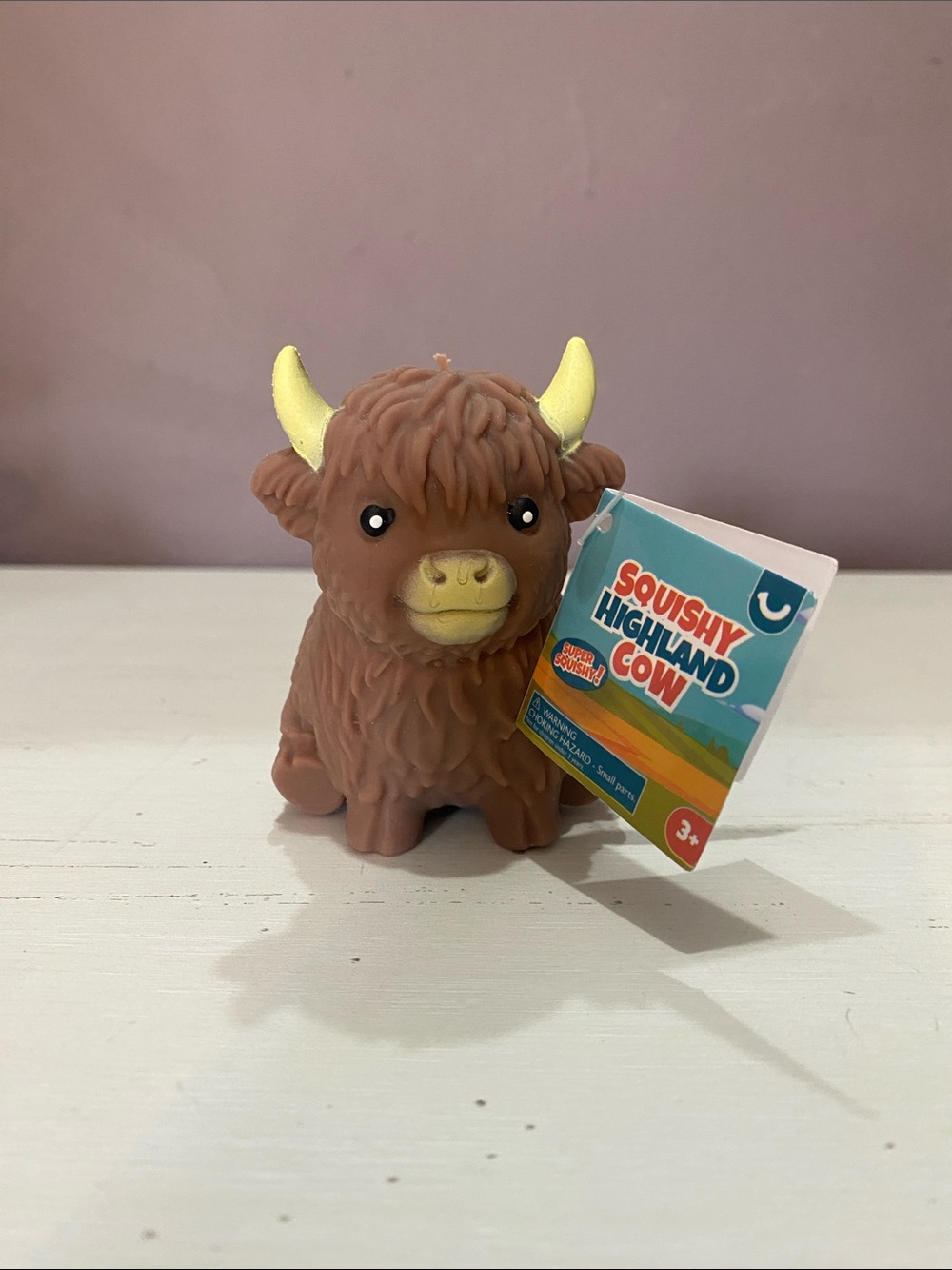 Squishy Mini Highland Cow 3.5” Toy